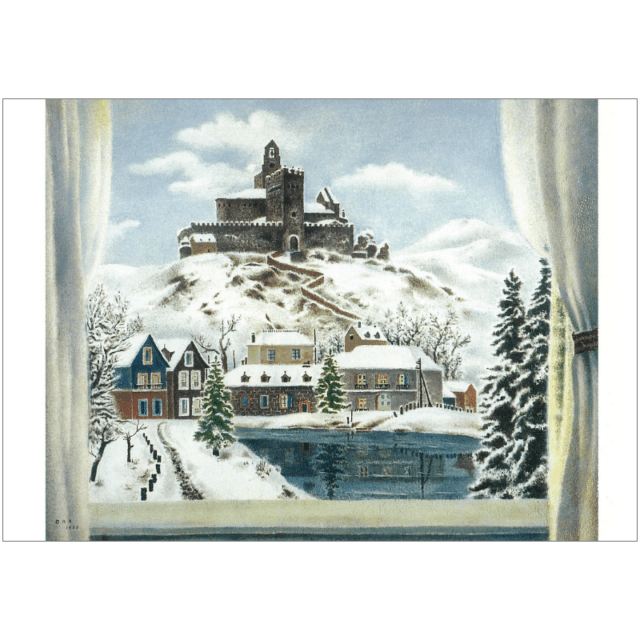 絵はがき〈雪の街〉岡鹿之助 洋-29京都便利堂オンラインショップ