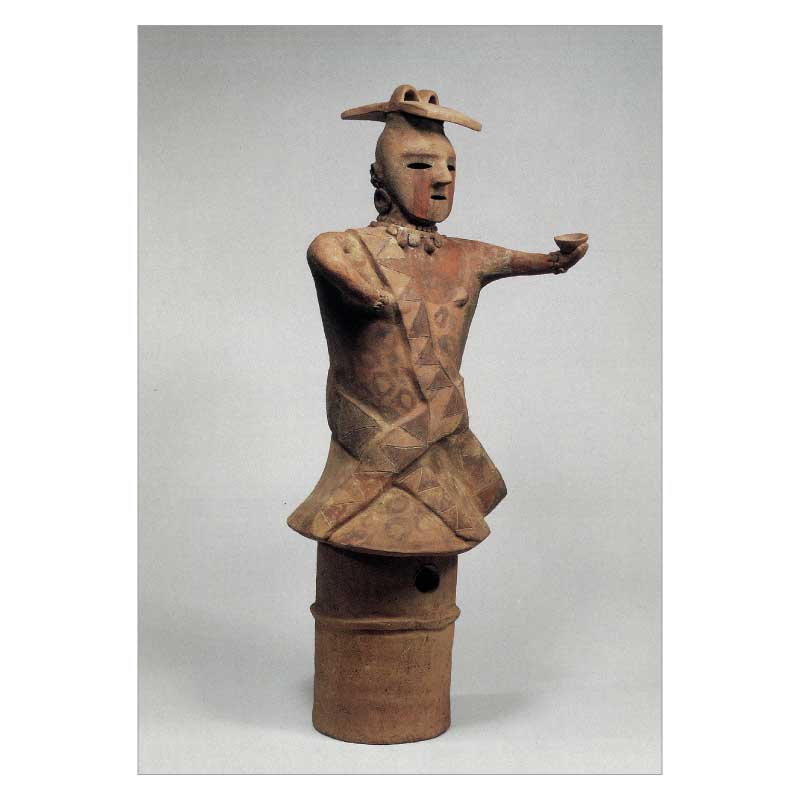 絵はがき〈埴輪 女子〉群馬県群馬郡上芝古墳出土 T-124京都便利堂