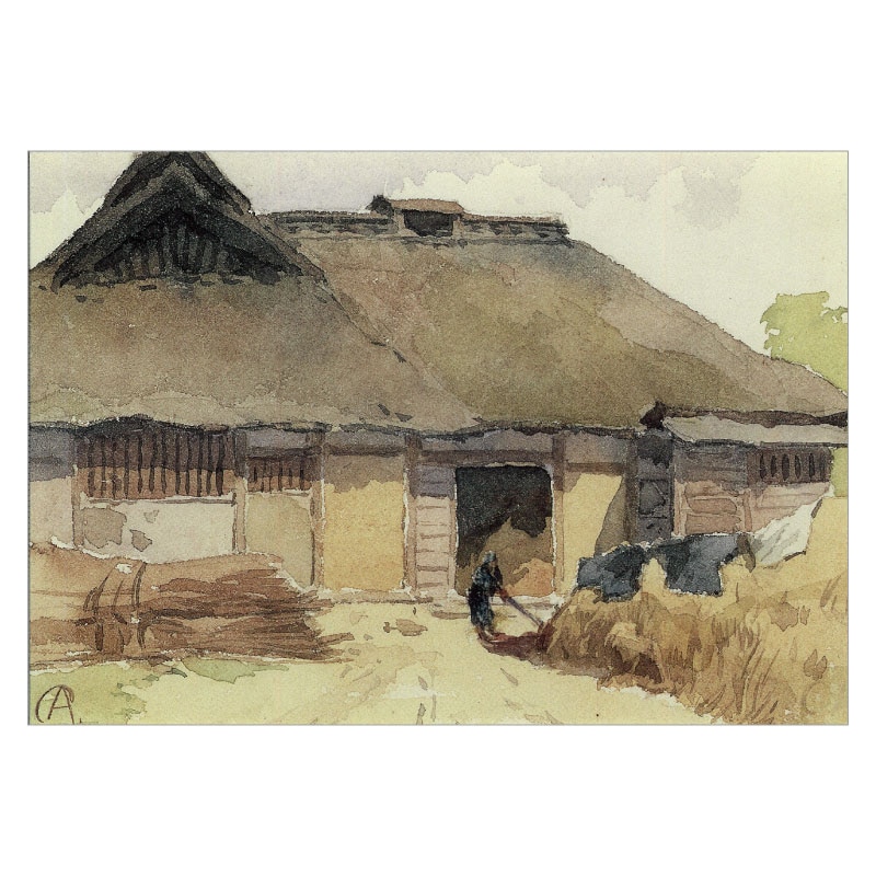 絵はがき〈農家〉浅井忠 T-238京都便利堂オンラインショップ