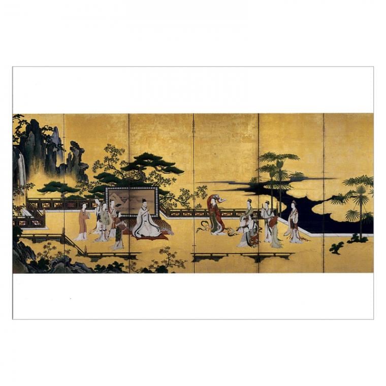絵はがき〈明皇・貴妃図屏風〉狩野山雪 K-128京都便利堂オンラインショップ