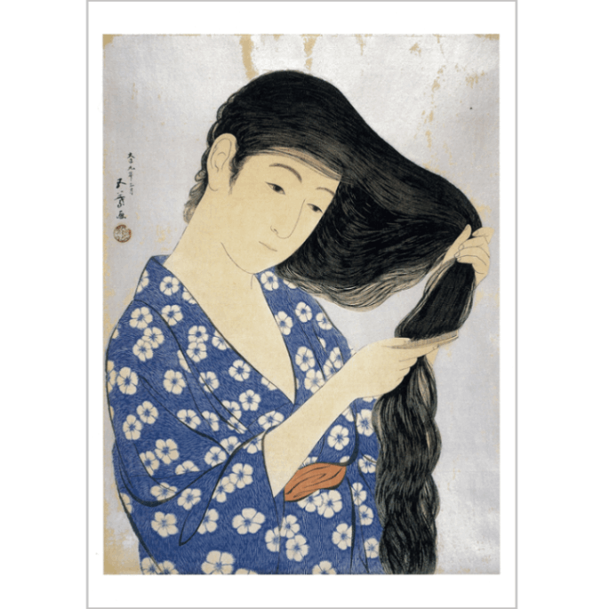 絵はがき〈髪梳ける女〉橋口五葉 C-65京都便利堂オンラインショップ