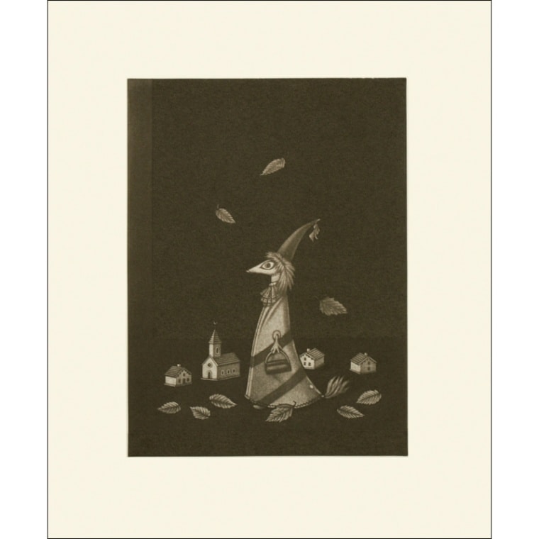 額絵〈仮装したる狐〉長谷川潔京都便利堂オンラインショップ