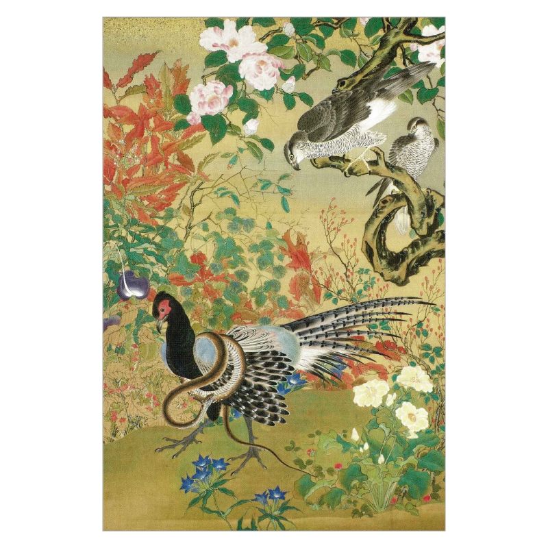 絵はがき〈花鳥図〉河鍋暁斎 TB-066京都便利堂オンラインショップ