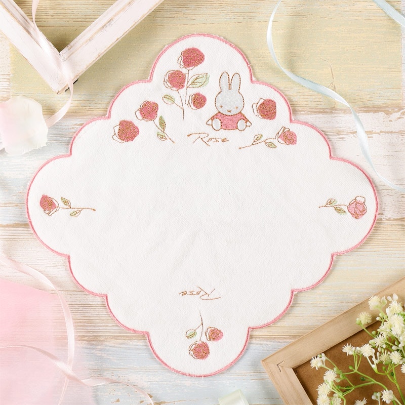 Flower Miffy バースデーフラワーミニタオル トルコキキョウ アート