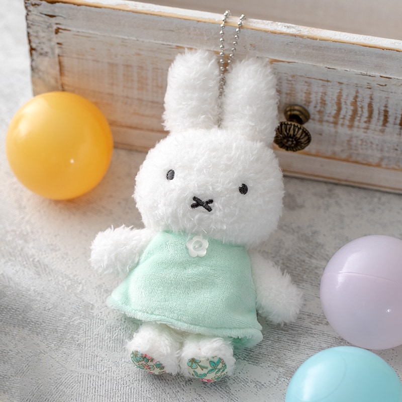 Flowermiffy ほわほわマスコットキーチェーン ナチュラルグリーン