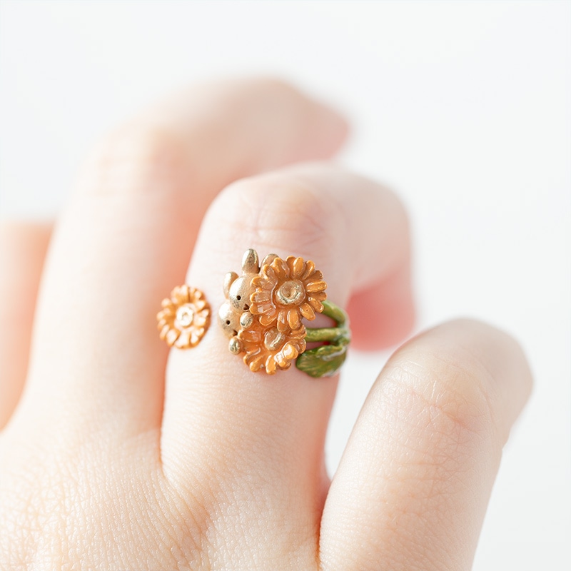 Flower Miffy パルナートポックコラボ フラワーリング ガーベラ