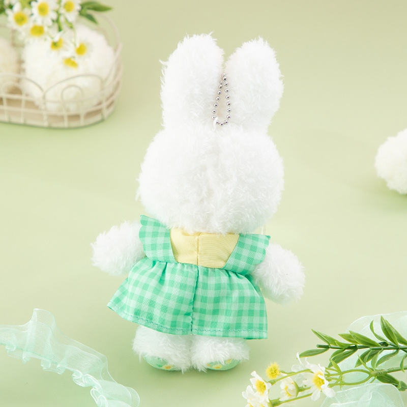 Flower Miffy ほわほわマスコット カモミールエプロンドレス グリーン