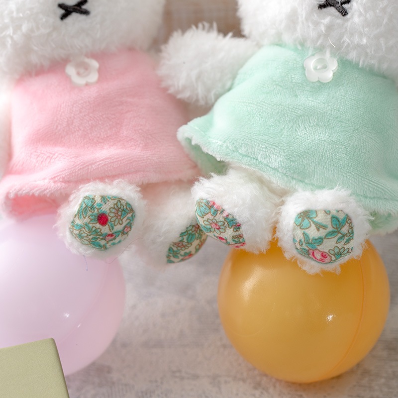 Flowermiffy ほわほわマスコットキーチェーン ナチュラルグリーン