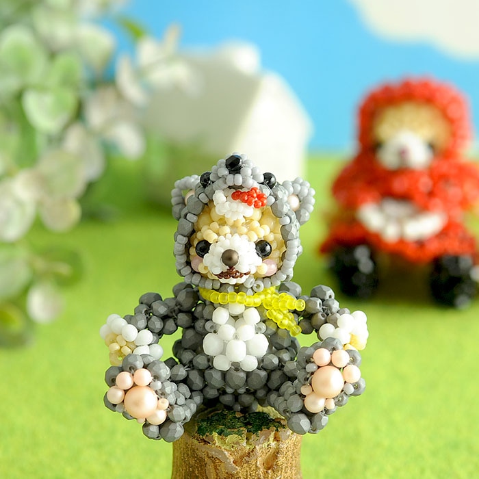 テディベアシリーズ～着ぐるみオオカミくん～ 【ビーズマニア