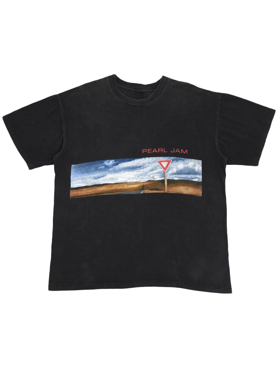 90's パール・ジャム ''YIELD'' 両面プリント Tシャツ ブラック 実寸