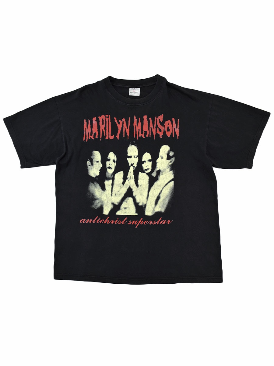 90's～ MARILYN MANSON ''ANTI CHRIST SUPER STAR'' 両面プリントT