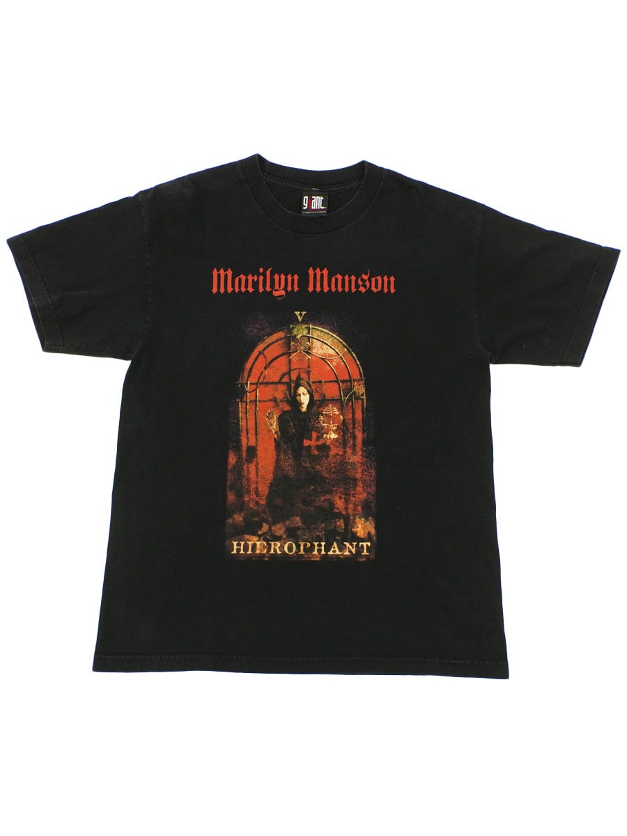 00's giant MARILYN MANSON ''HIEROPHANT'' 両面プリントTシャツ 表記