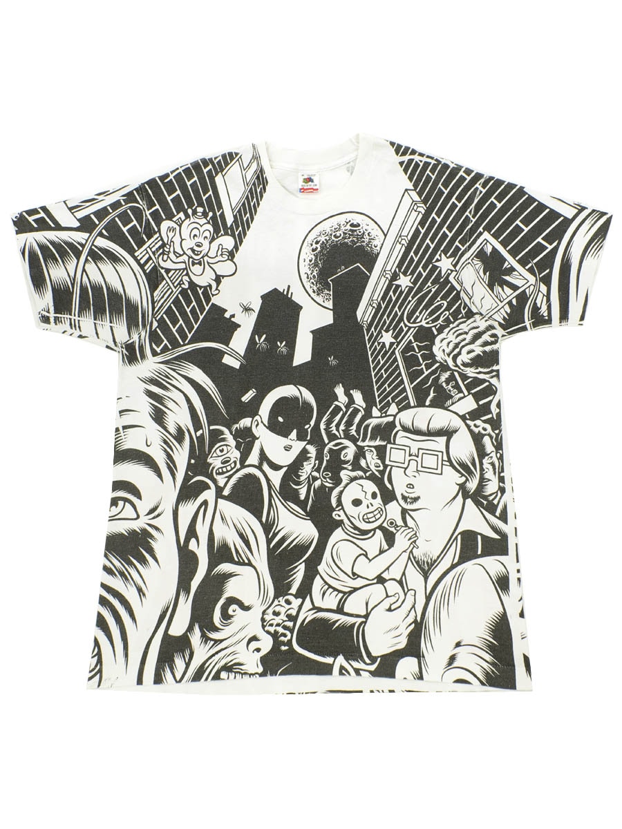 90's FRUIT OF THE LOOM IGGY POP ''BRICK BY BRICK'' オールオーバー