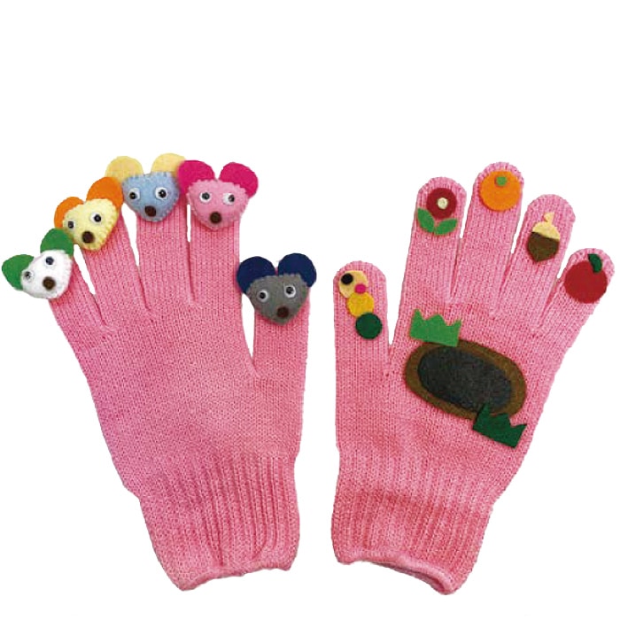 8509-4523）手袋シアター 一匹の野ねずみの歌 布で遊ぶおもちゃ