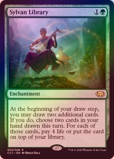 森の知恵⁄Sylvan Library 初版 LEG MTG FOIL 森の知恵 CC1 英 英) LEG