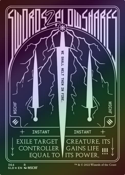 FOIL】【英】剣を鍬に/Swords to Plowshares[No.364][白P]【SLD