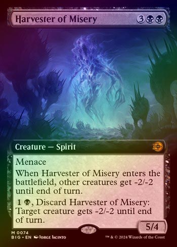 FOIL】【英】苦難の収穫者/Harvester of Misery[黒MR]【BIG】[拡張