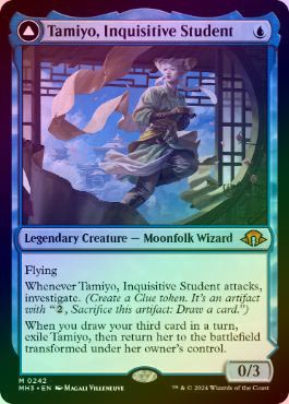 FOIL】【英】知りたがりの学徒、タミヨウ/Tamiyo, Inquisitive Student
