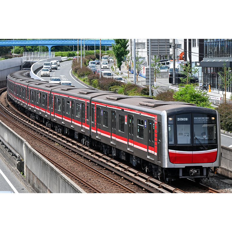 ペンケース Osaka Metro（大阪メトロ） 座席モケット ブルー／オレンジ