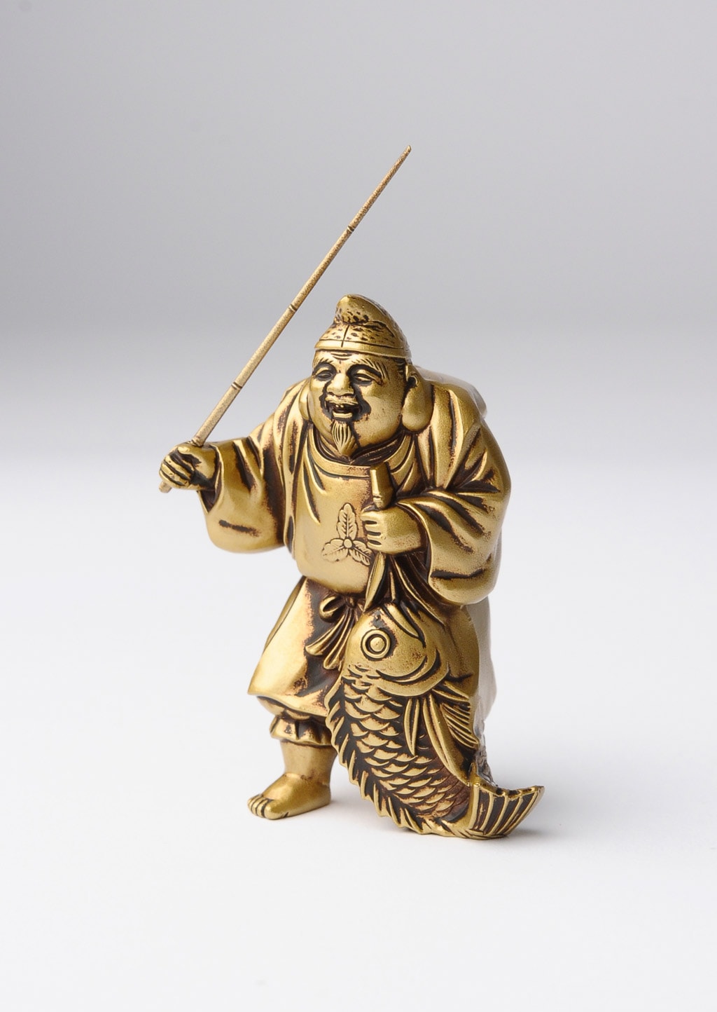 仏像】恵比寿 合金製 古美色仕上げ 牧田秀雲原型 | 開運・縁起物