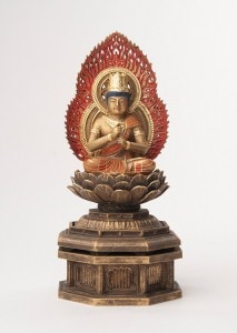 仏像】阿弥陀如来 戌・亥年の守護本尊 身丈2寸 古美彩色仕上げ | 干支