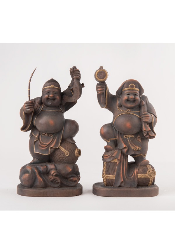 仏像】定額山壽量院 祈祷開眼『恵比寿大黒天』（古美彩色） | 仏像