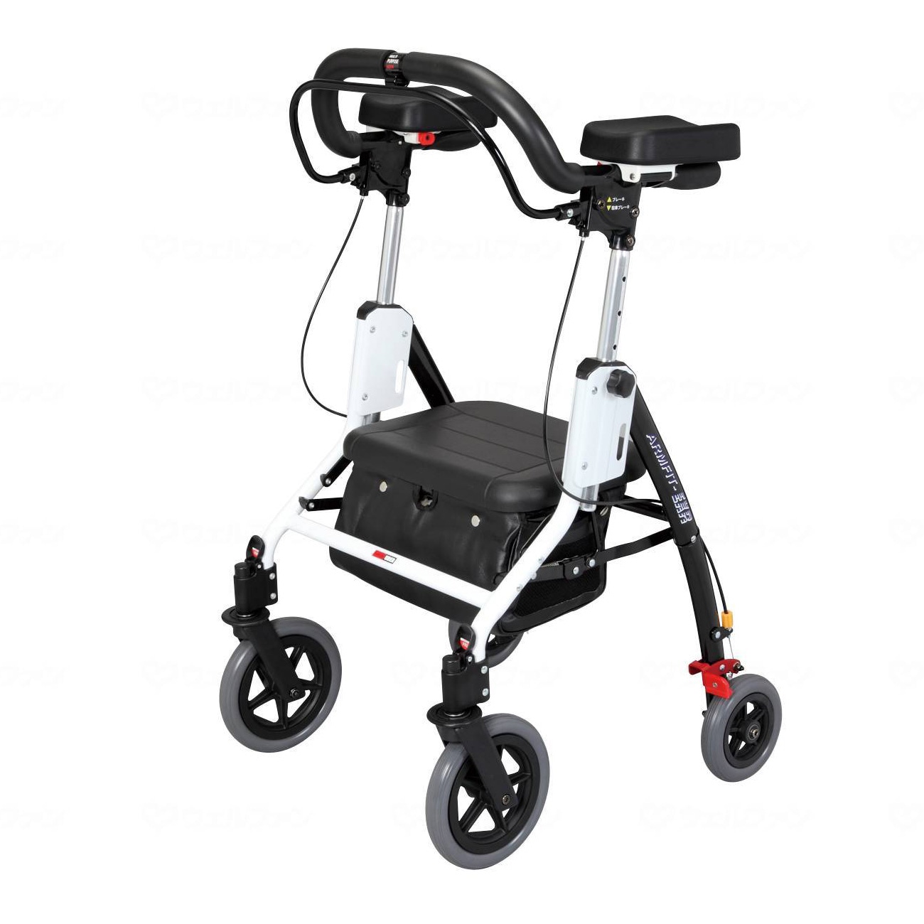 アームフィットEXR 室内外兼用歩行車 レッド ｜ シルバーカー・歩行器