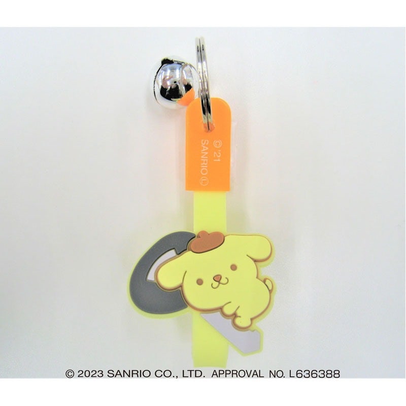 ポムポムプリン ちょこぴたん 自転車キーホルダー【公式】≪1個からお