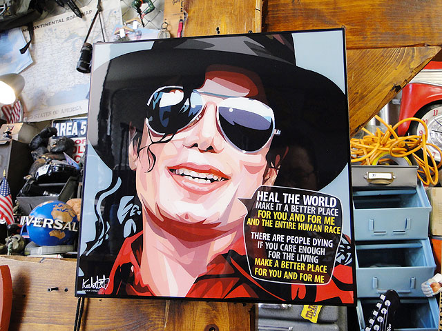 マイケル・ジャクソン ポップアートフレーム #086 （HEAL THE WORLD)の