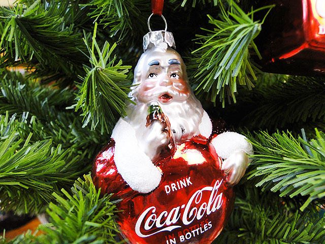 コカ・コーラブランド クリスマスオーナメント （サンタクロース）の
