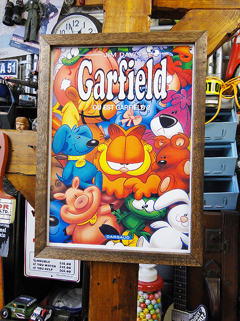 ポスターフレーム （ガーフィールド） ポスター＆木製フレームのセット