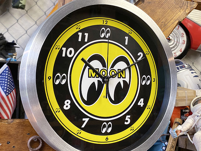 ムーンアイズ アルミウォールクロックの通販・販売 | アメリカ雑貨の