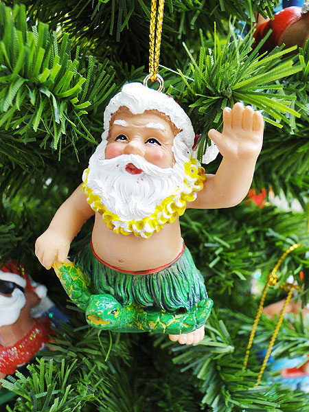 ハワイアン クリスマスオーナメント （タートルサンタ）の通販・販売