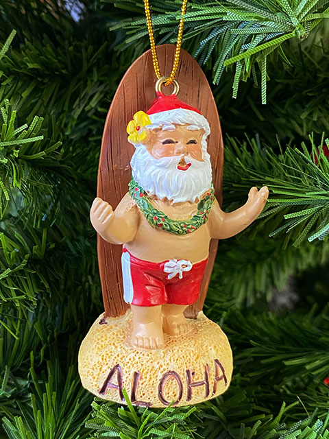 ハワイアン クリスマスオーナメント （ロングボード）の通販・販売