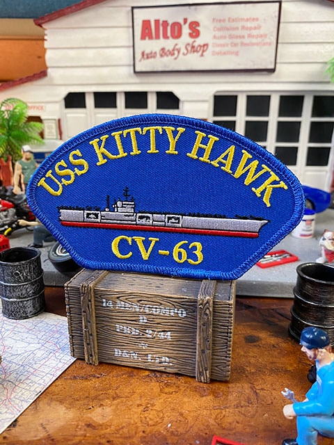 U.S.ネイビー 空母キティホーク ミリタリーワッペン （CV-63）の通販