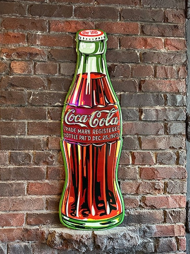 □B コカ・コーラ coca-cola 看板 ブリキ 昭和レトロ 大型 /N レトロ