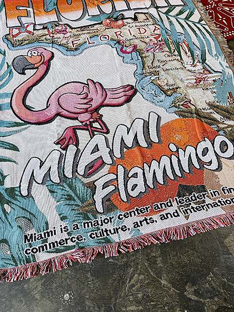 アメリカン ラグマット （フロリダ） コットン製 フリンジ