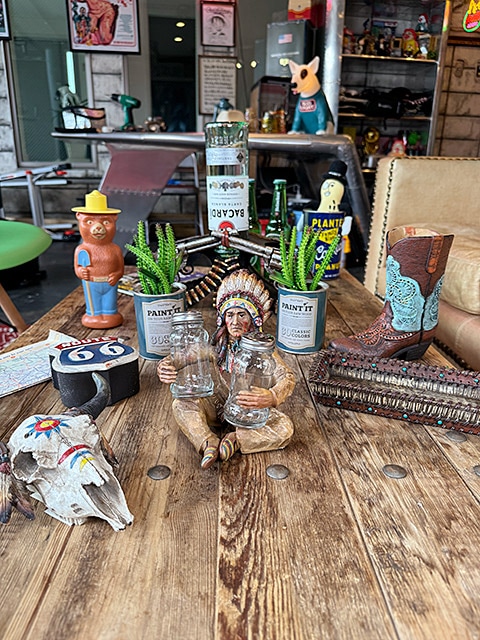 インディアン チーフ ソルト＆ペッパー ウエスタン ネイティブ