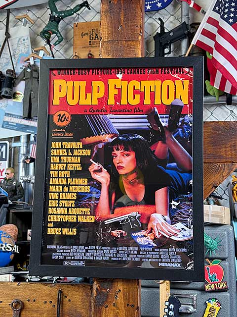 映画 パルプフィクション フレームアート （劇場ポスター） ユマ