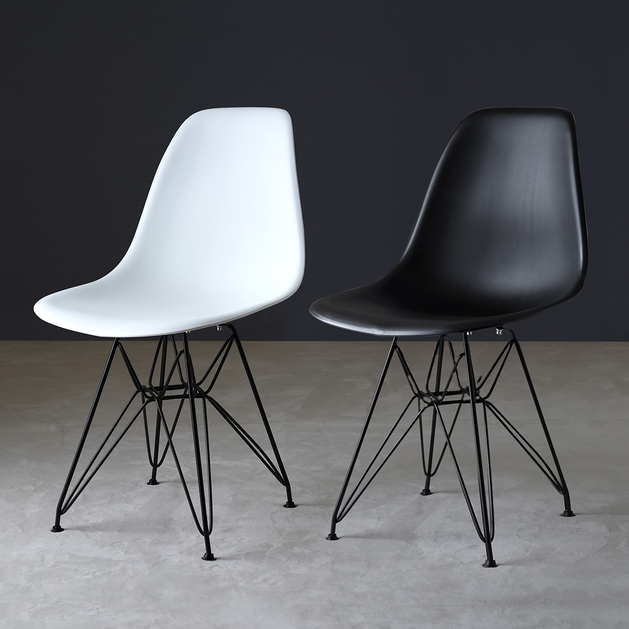 ブラックスチール脚】シェルチェア / イームズデザイン リプロダクト品