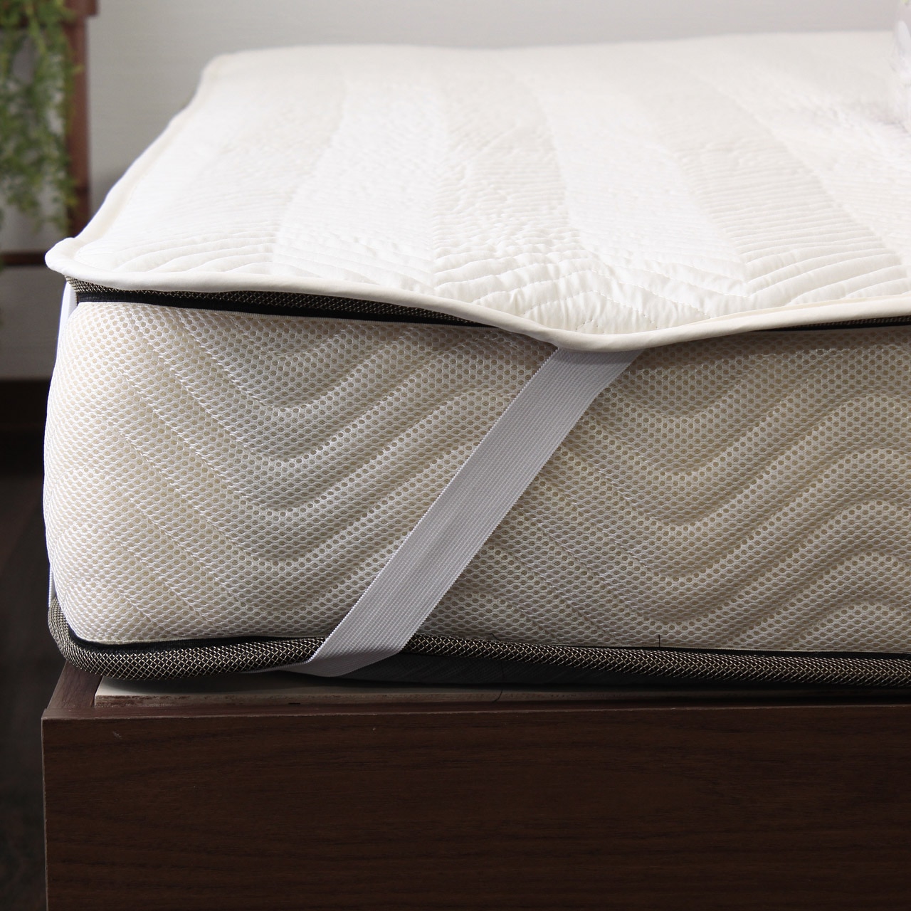 シングル】ベッドパッド BOXシーツ2枚 ベーシック3点セット【BASIC