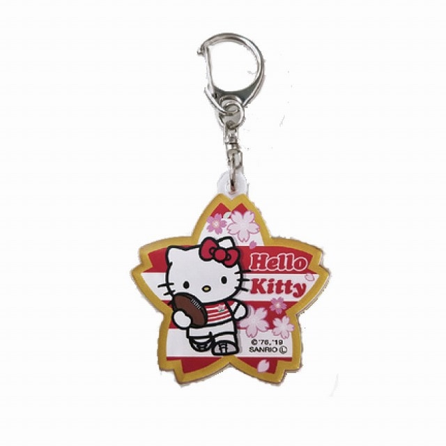 JAPAN ラグビー日本代表 ハローキティ アクリルキーホルダー サクラ