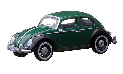1/64 VW beetle フォルクスワーゲン ビートル 緑 黒 | ミニカー,車