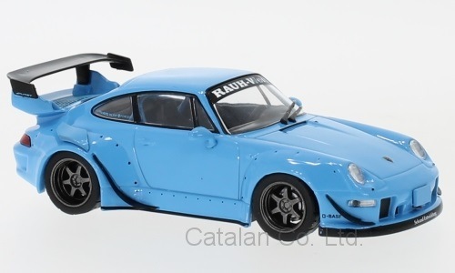 1/43 ポルシェ 青 ブルー Porsche RWB 993 light blue 1:43 IXO 梱包