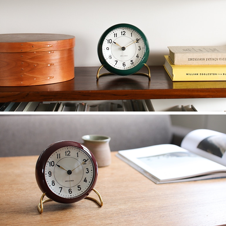 ARNEJACOBSEN アルネ・ヤコブセン｜TABLE CLOCK STATION 43676 43677