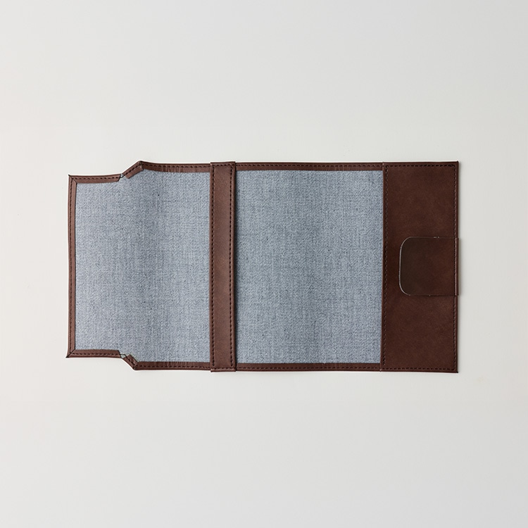 カカオハスクレザーのブックカバー A6サイズ VANILLABEANS公式