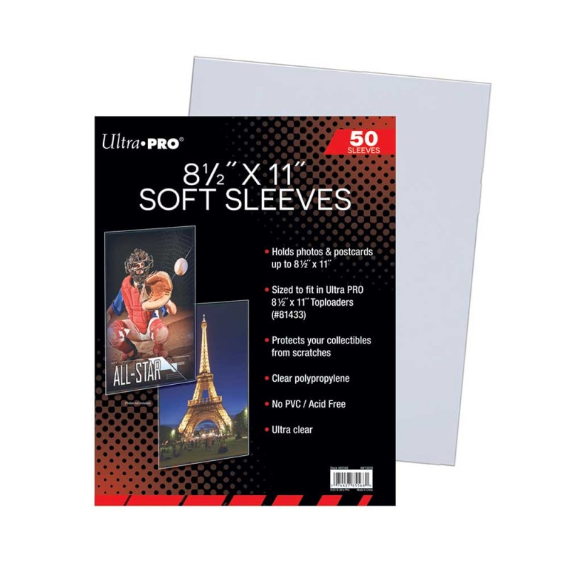 ウルトラプロ(Ultra Pro) カード(写真)スリーブ 8x10 50枚入り #82321