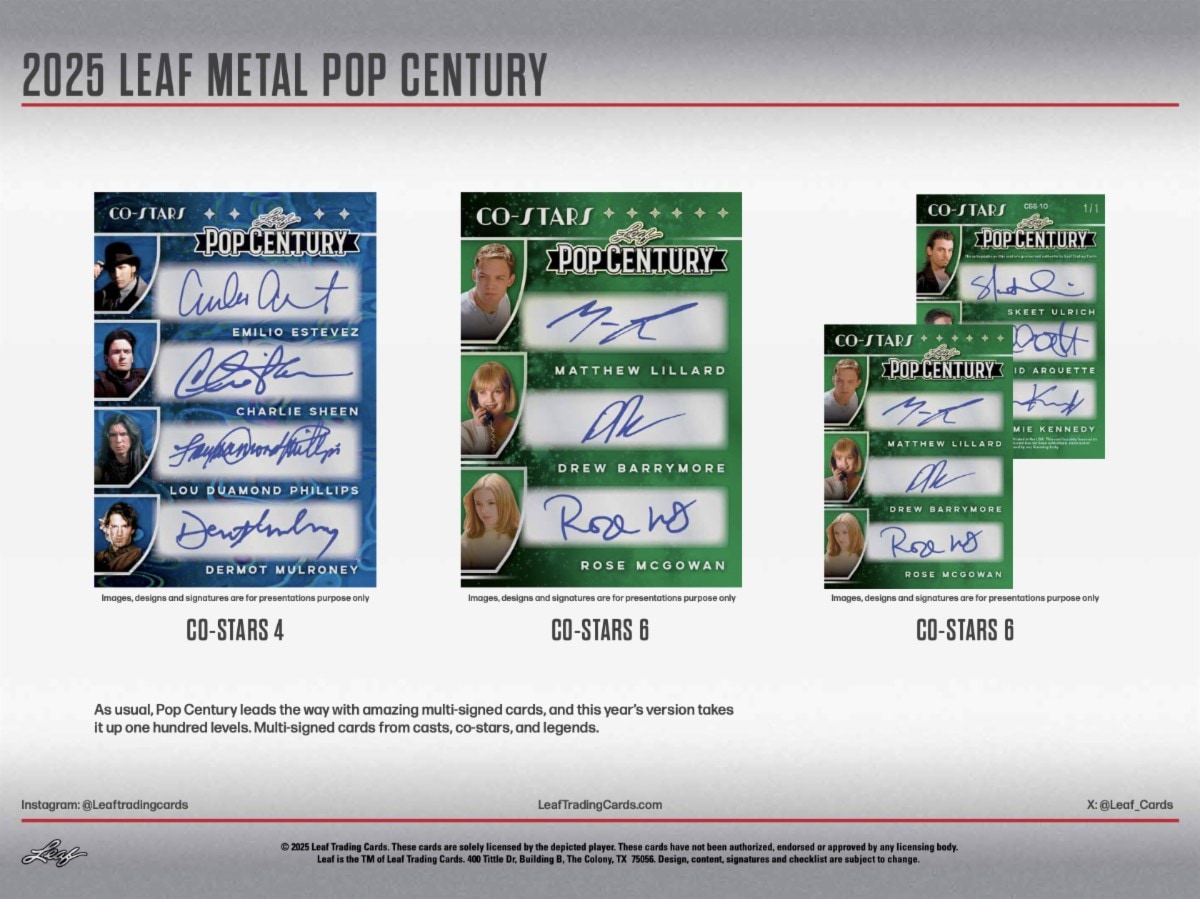 2025 Leaf Metal Pop Century Trading Cards Box 4/25入荷！ ｜カード