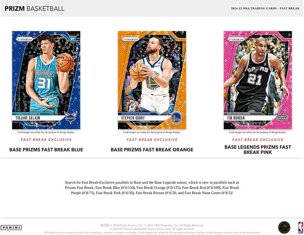 NBA 2024-25 Panini Prizm Basketball Fast Break Box 3/13入荷