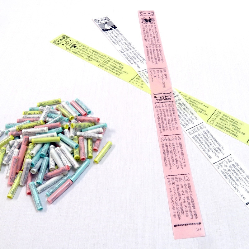 ルーレット式おみくじ器 詰め替え用おみくじ（100個入り）